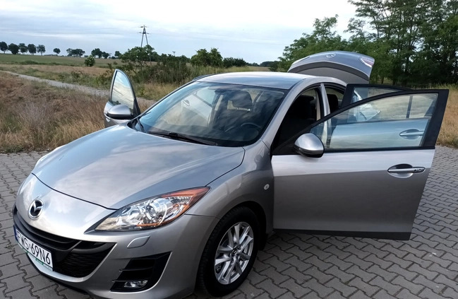 Mazda 3 cena 21500 przebieg: 173000, rok produkcji 2009 z Wschowa małe 379